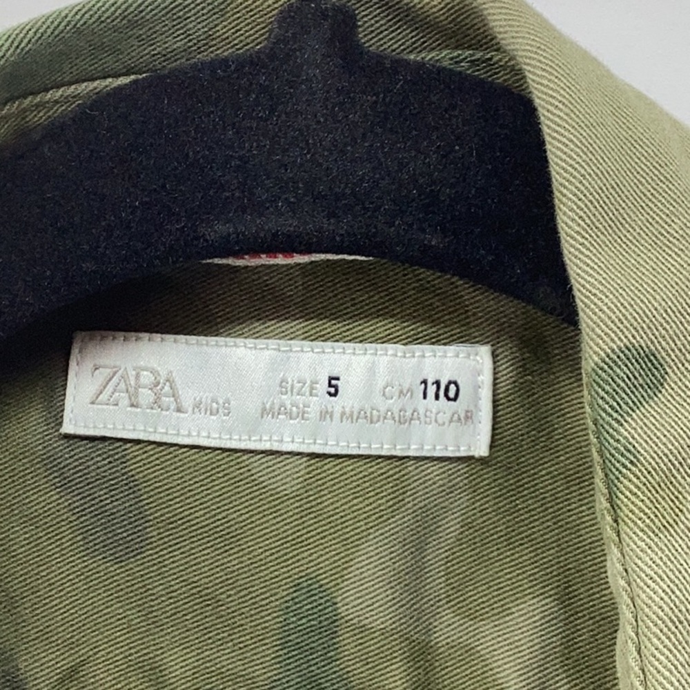 NWT Zara Green Jean Camouflage Jacket - Picture 4 of 6